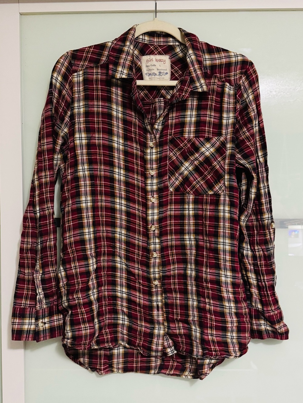 Red Plaid Button Down
